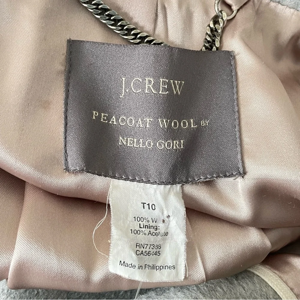 J. Crew Gray Single Breasted Peacoat Wool by Nello Gori - No Bag - Picture 14 of 14